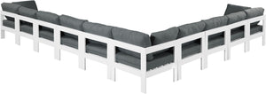Meridian Furniture - Nizuc - Outdoor Patio Modular Sectional - Grey - Modern & Contemporary - 5th Avenue Furniture