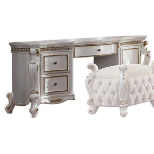 ACME - Picardy - Vanity Desk - Antique Pearl - 5th Avenue Furniture