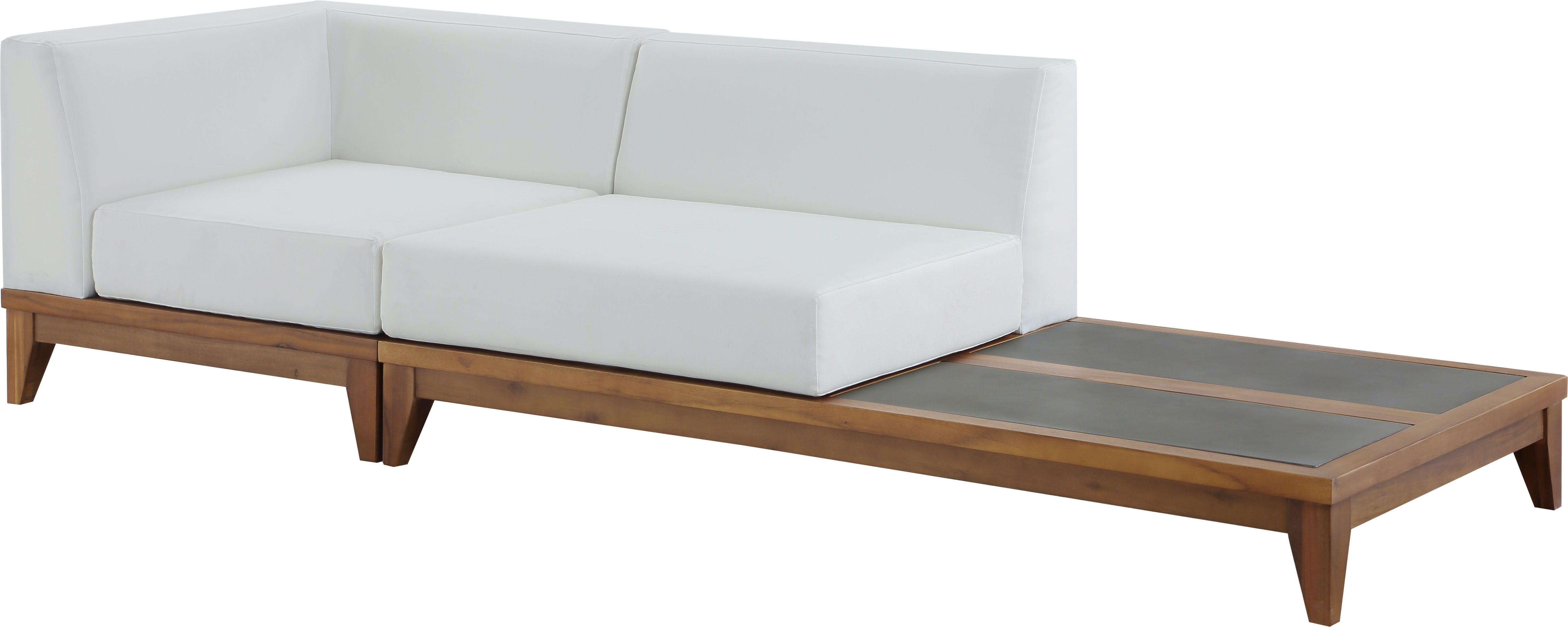 Meridian Furniture - Rio - Modular Sofa - Off White - Concrete - 5th Avenue Furniture