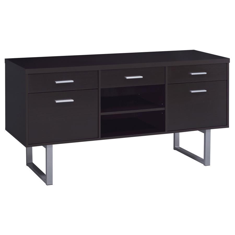 CoasterEveryday - Lawtey - 5-Drawer Credenza With Adjustable Shelf - Cappuccino - 5th Avenue Furniture