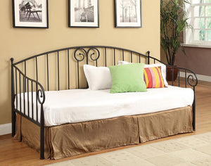 CoasterEveryday - Grover - Twin Metal DayBed - Black - 5th Avenue Furniture