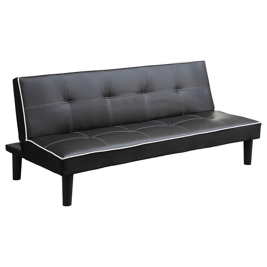 CoasterEveryday - Katrina - Tufted Upholstered Sofa Bed - Black - 5th Avenue Furniture