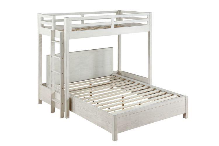ACME - Celerina - Queen Bed - Weathered White Finish - 5th Avenue Furniture