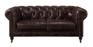 ACME - Aberdeen - Loveseat - Vintage Brown Top Grain Leather - 5th Avenue Furniture