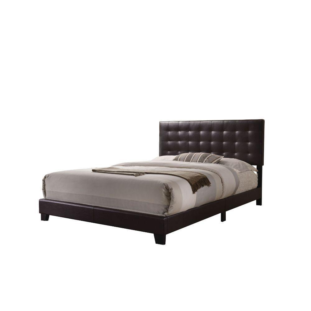ACME - Masate - Queen Bed - Espresso PU - 5th Avenue Furniture