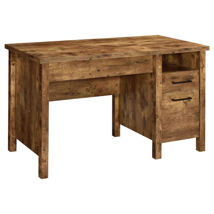 CoasterEveryday - Delwin - Lift Top Office Desk With File Cabinet - Antique Nutmeg - 5th Avenue Furniture