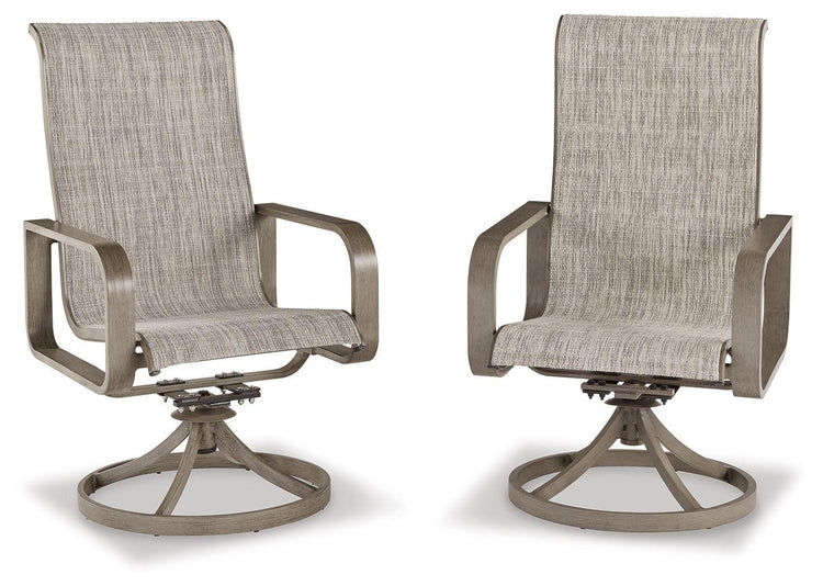 Signature Design by Ashley® - Beach Front - Sling Swivel Chair - 5th Avenue Furniture