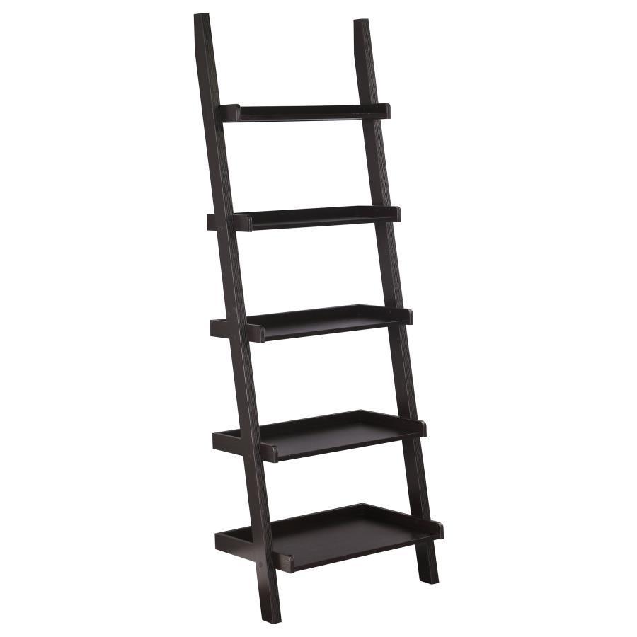 CoasterEveryday - Colella - 5-Shelf Ladder Bookcase - Cappuccino - 5th Avenue Furniture