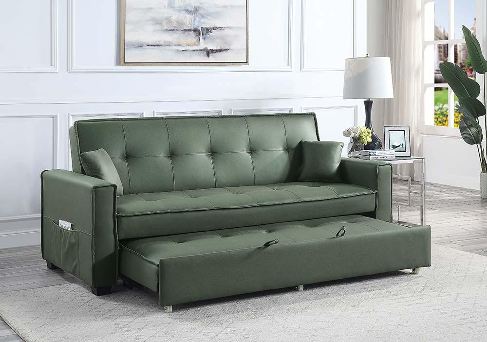 ACME - Octavio - Sofa - Green Fabric - 5th Avenue Furniture