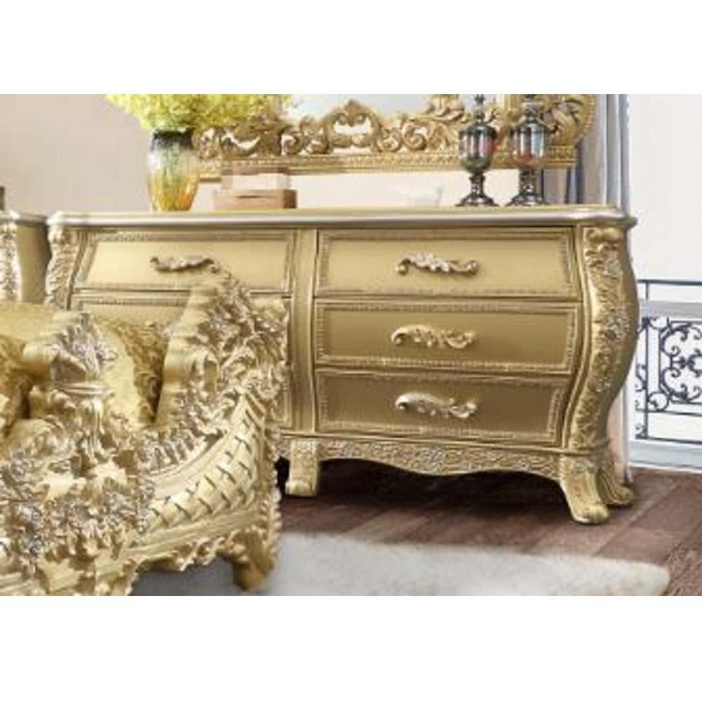 ACME - Cabriole - Dresser - Gold Finish - 5th Avenue Furniture