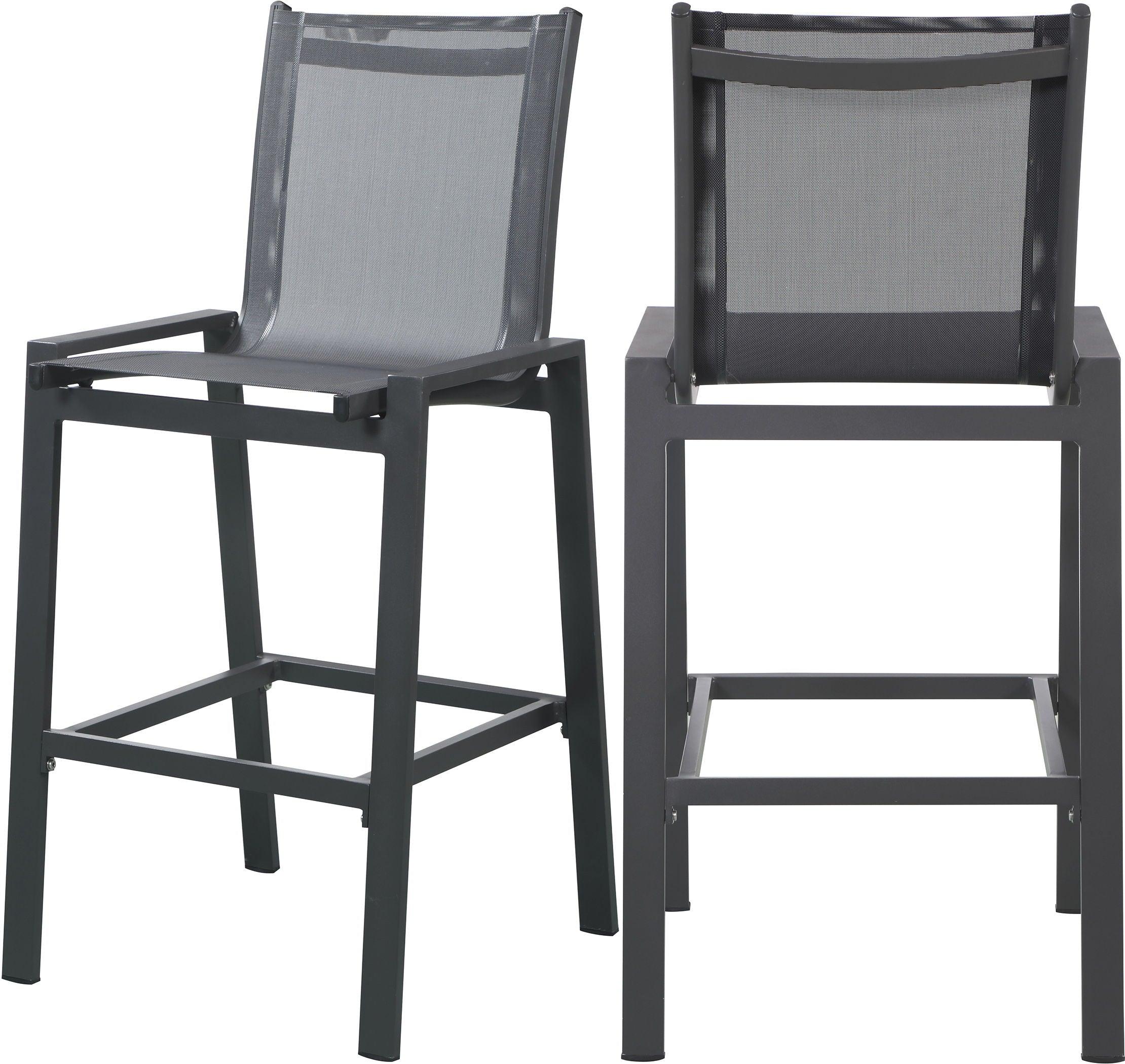 Meridian Furniture - Nizuc - Outdoor Patio Barstool (Set of 2) - 5th Avenue Furniture