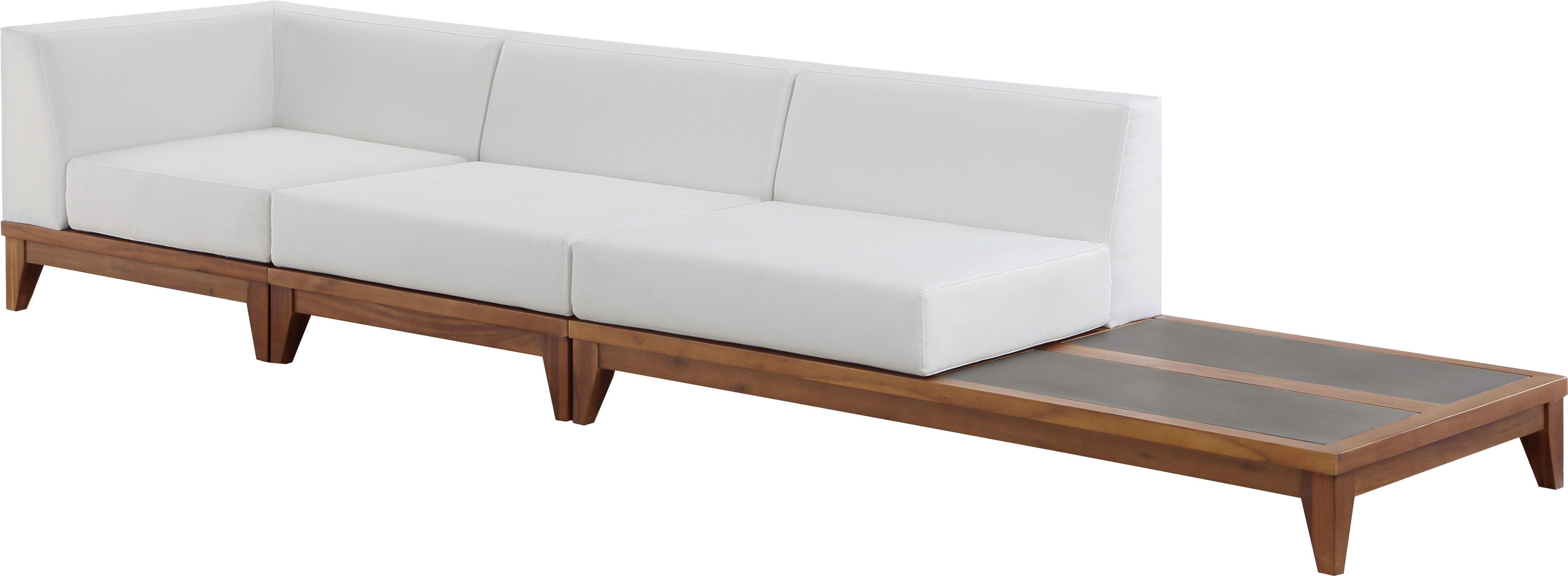 Meridian Furniture - Rio - Modular Sofa - Off White - Concrete - Modern & Contemporary - 5th Avenue Furniture