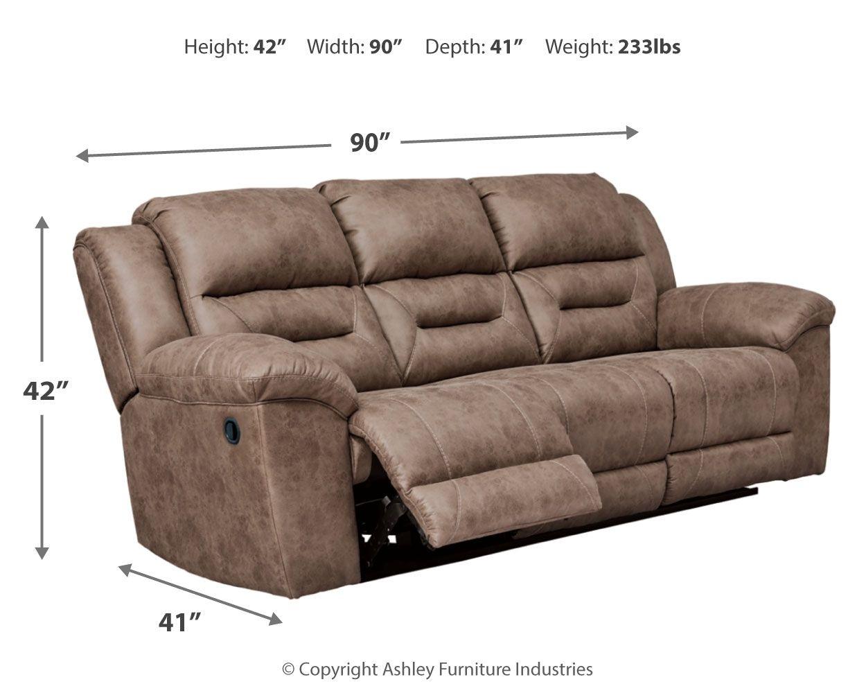 Ashley Furniture - Stoneland - Reclining Sofa - 5th Avenue Furniture
