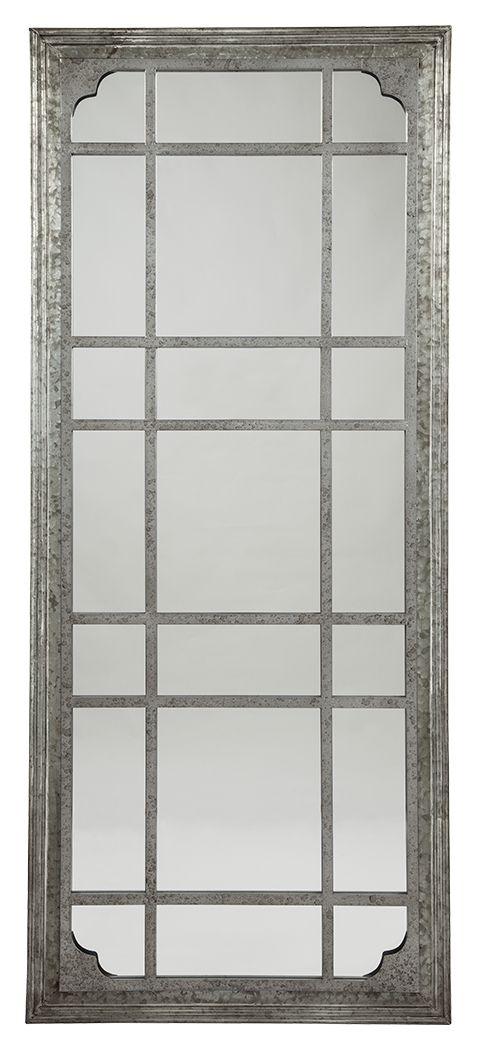 Ashley Furniture - Remy - Antique Gray - Floor Mirror - 5th Avenue Furniture