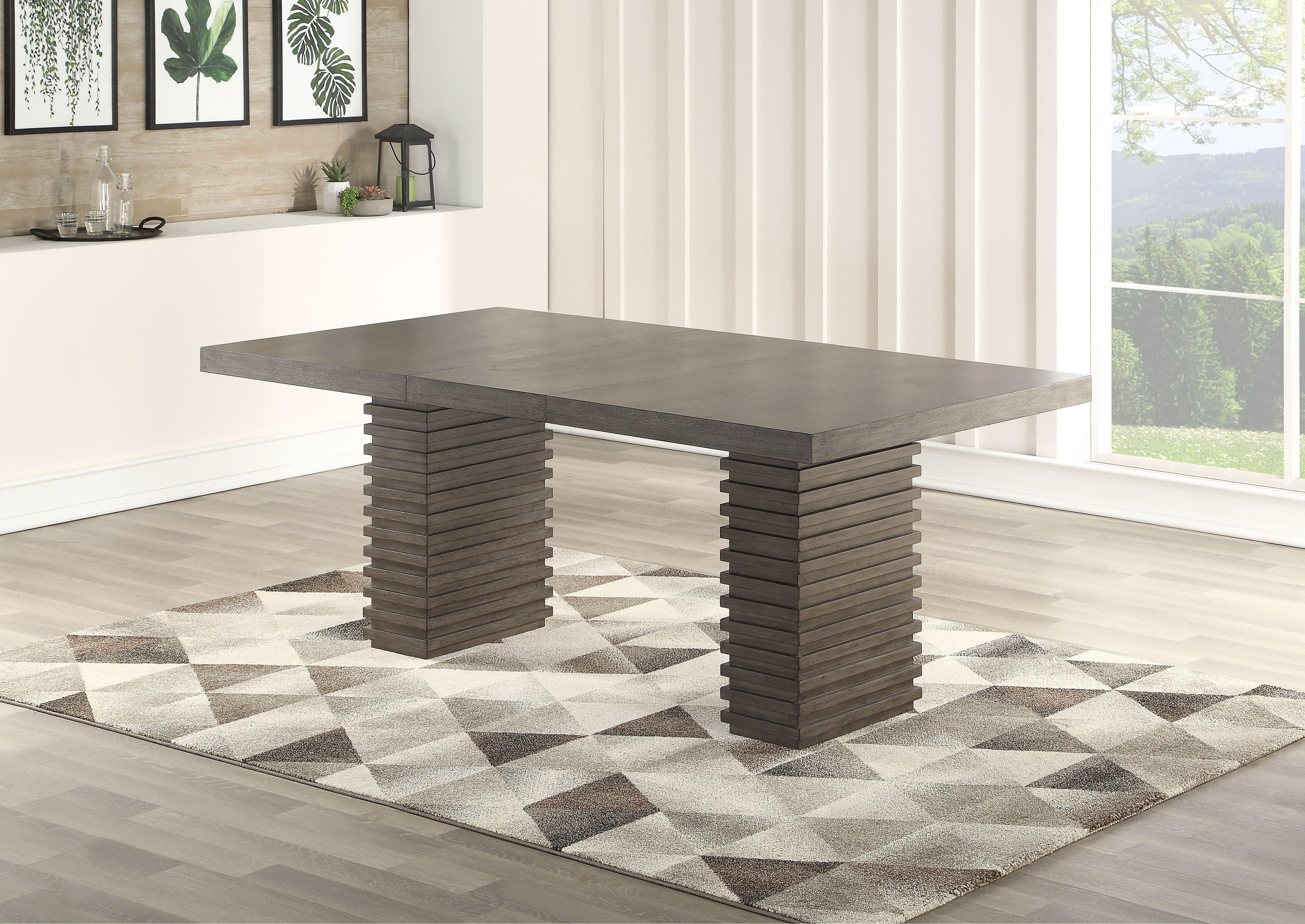 Steve Silver Furniture - Mila - Dining Table - Dark Gray - 5th Avenue Furniture