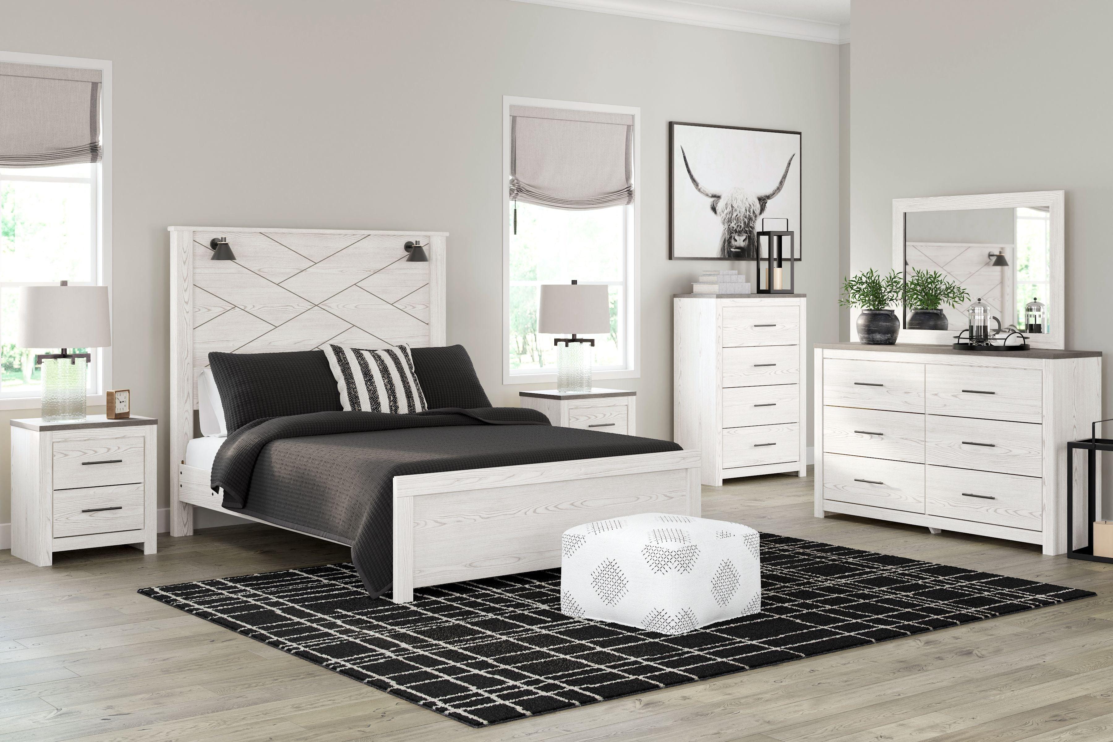 Signature Design by Ashley® - Gerridan - Panel Bedroom Set With Sconces - 5th Avenue Furniture