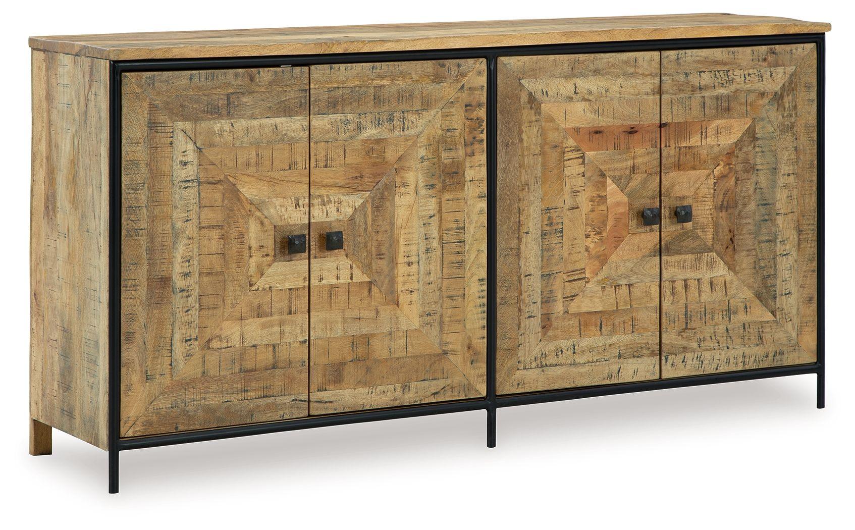 Signature Design by Ashley® - Camney - Brown / Black - Accent Cabinet - 5th Avenue Furniture
