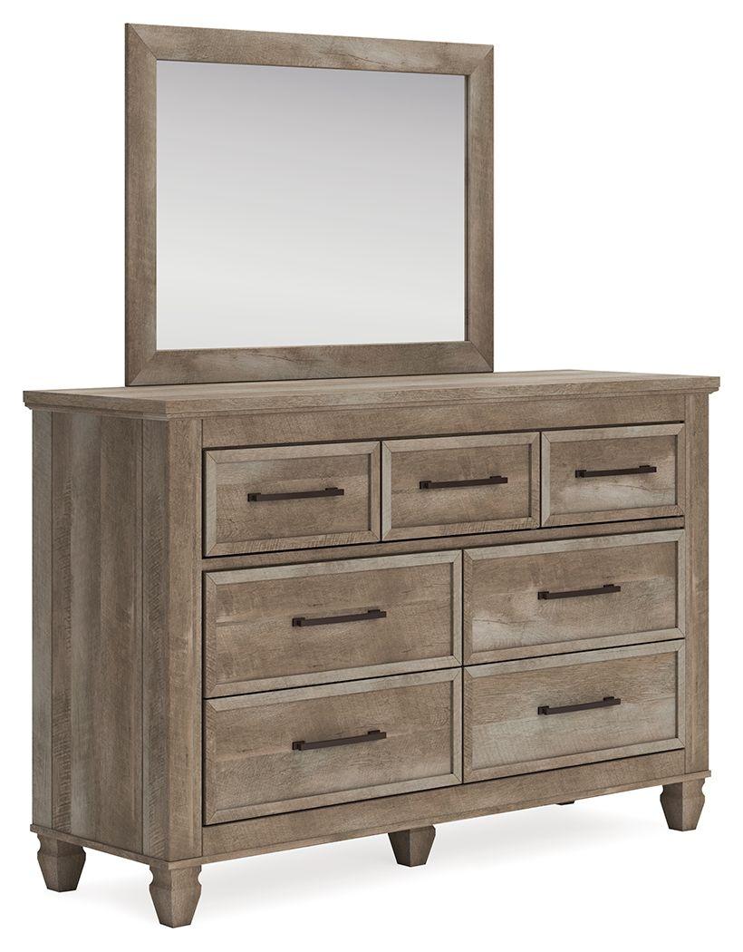 Signature Design by Ashley® - Yarbeck - Sand - Dresser And Mirror - 5th Avenue Furniture