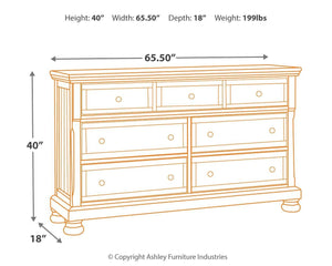 Ashley Furniture - Flynnter - Dresser, Mirror - 5th Avenue Furniture