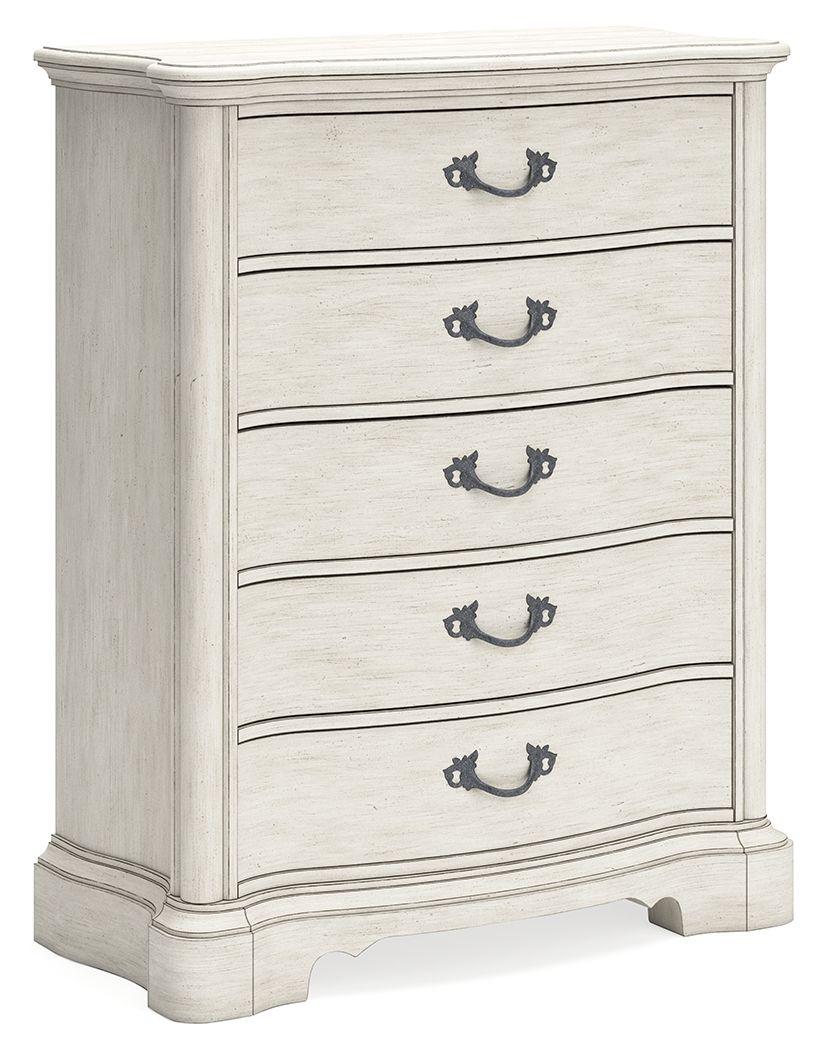 Signature Design by Ashley® - Arlendyne - Antique White - Five Drawer Chest - 5th Avenue Furniture