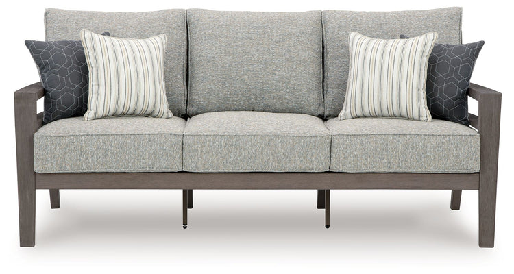 Hillside Barn - Gray / Brown - Sofa With Cushion - 5th Avenue Furniture