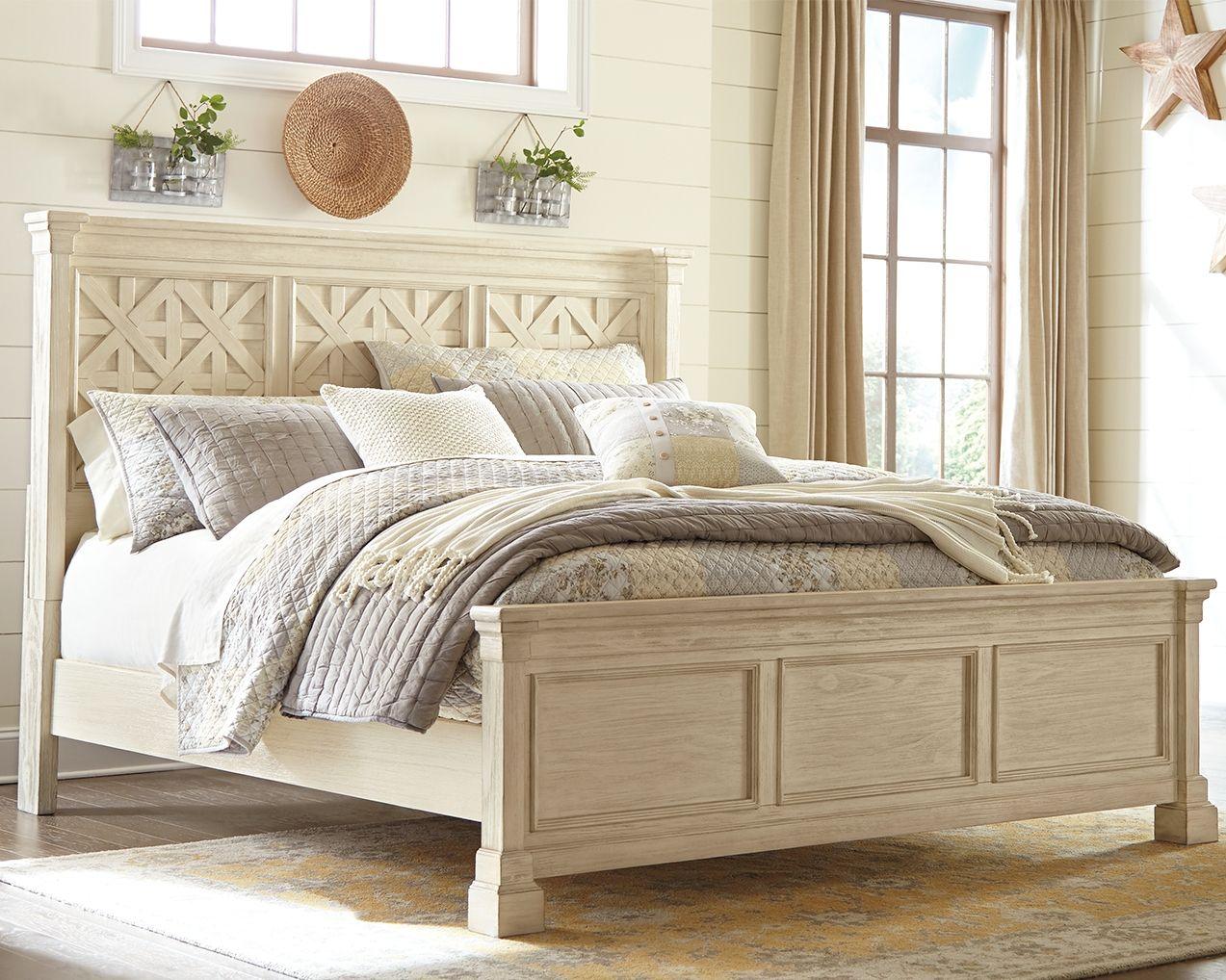 Signature Design by Ashley® - Bolanburg - Lattice Panel Bed - 5th Avenue Furniture