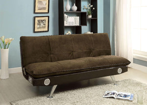 Furniture of America - Gallagher - Futon Sofa With Bluetooth Speaker - 5th Avenue Furniture