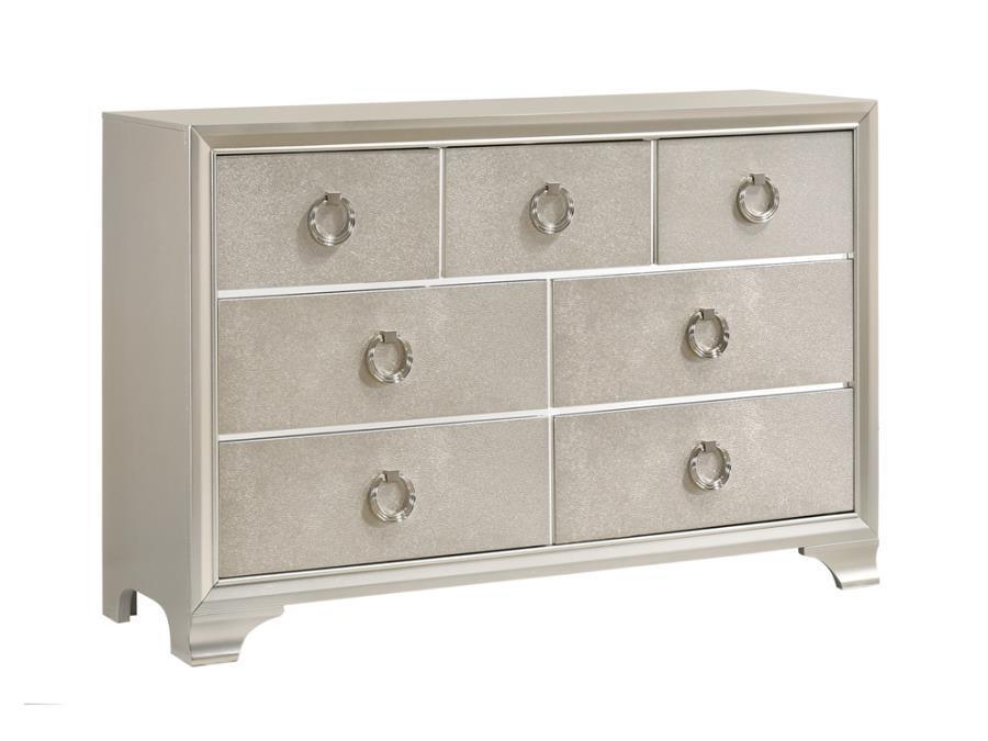 CoasterEveryday - Salford - 7-Drawer Dresser - Metallic Sterling - 5th Avenue Furniture