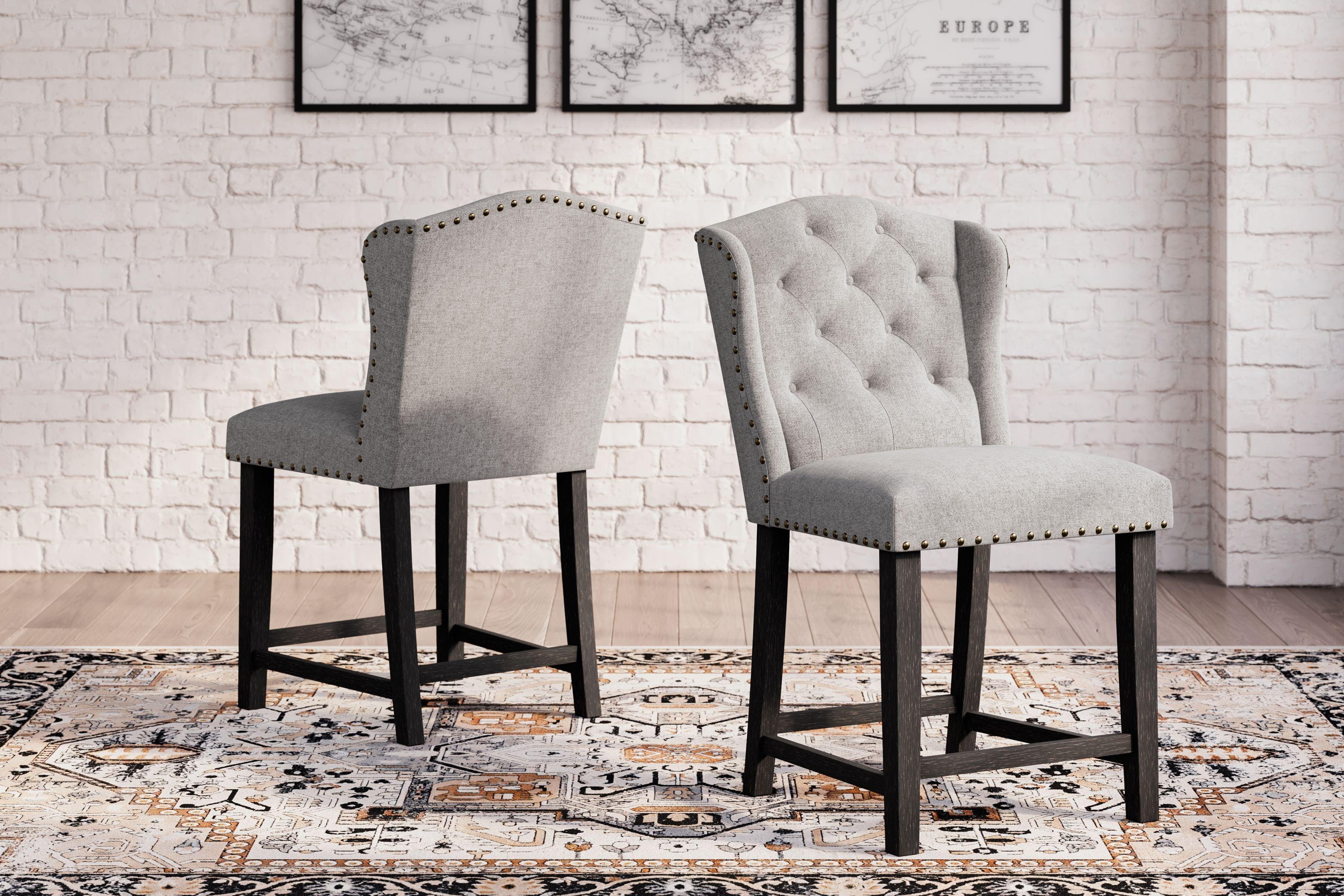 Signature Design by Ashley® - Jeanette - Upholstered Barstool (Set of 2) - 5th Avenue Furniture