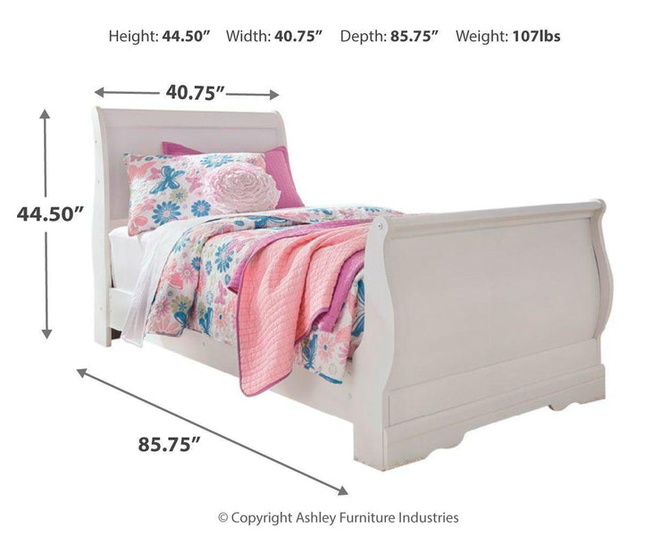 Signature Design by Ashley® - Anarasia - Kids Sleigh Bed Set - 5th Avenue Furniture