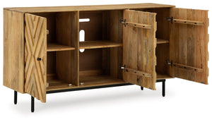 Signature Design by Ashley® - Cadewick - Natural - Accent Cabinet - 5th Avenue Furniture