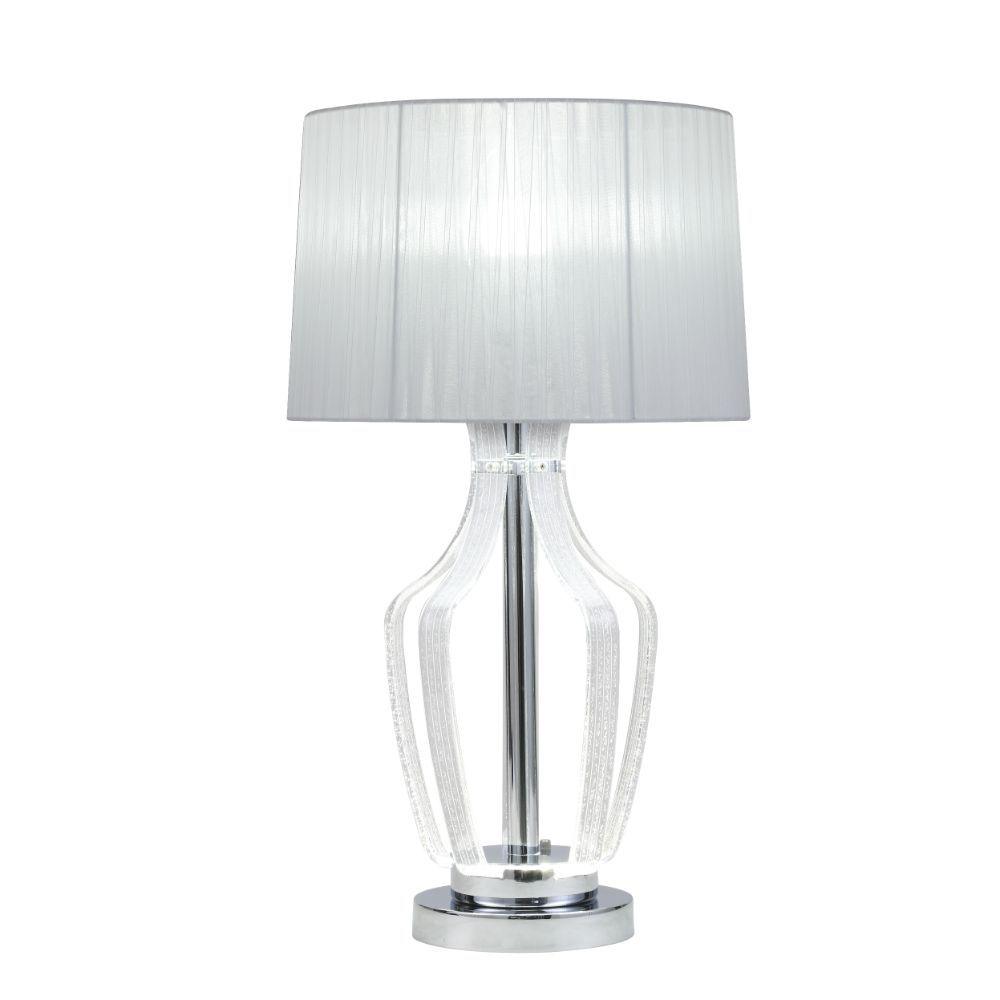 ACME - Mathilda - Table Lamp - Clear Acrylic & Chrome - 5th Avenue Furniture