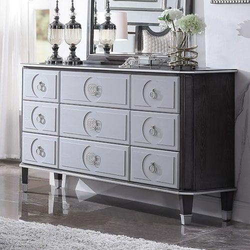 ACME - House - Beatrice Dresser - Charcoal & Light Gray Finish - 5th Avenue Furniture