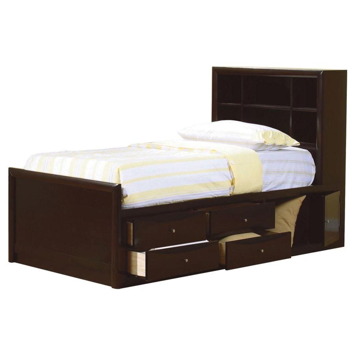 CoasterEssence - Phoenix - Bookcase Bed with Underbed Storage - 5th Avenue Furniture