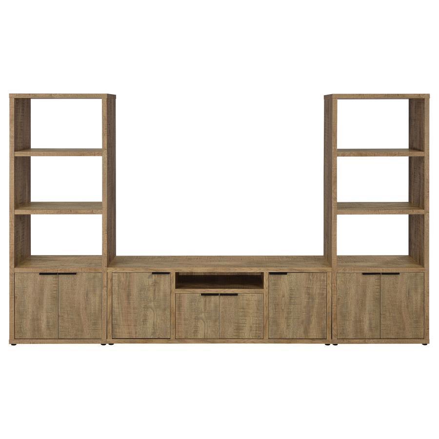 Coaster Fine Furniture - Tabby - 3 Piece Entertainment Center With 60" TV Stand - Mango - 5th Avenue Furniture