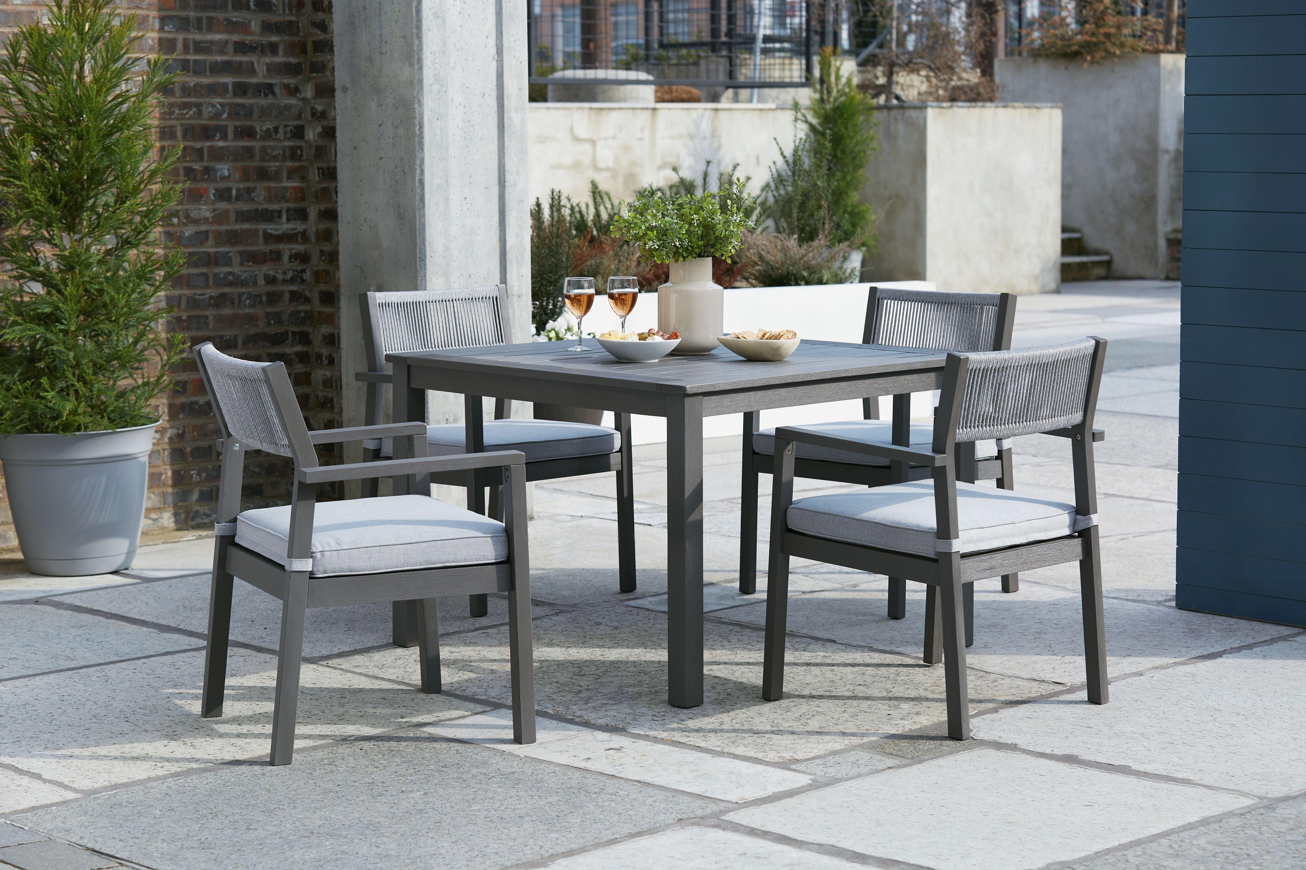 Signature Design by Ashley® - Eden Town - Gray - 5 Pc. - Dining Set - 5th Avenue Furniture