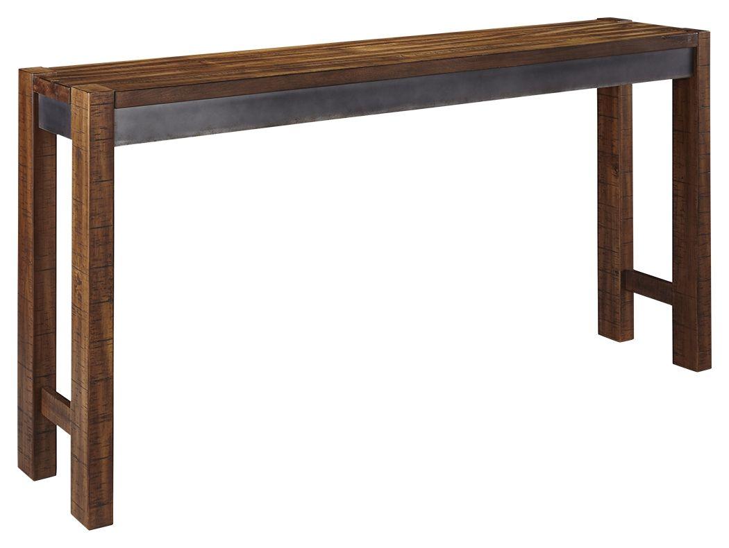 Signature Design by Ashley® - Torjin - Dark Brown - Long Counter Table - 5th Avenue Furniture