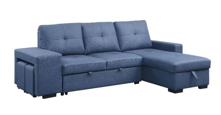 ACME - Strophios - Futon - Blue Fabric - 5th Avenue Furniture