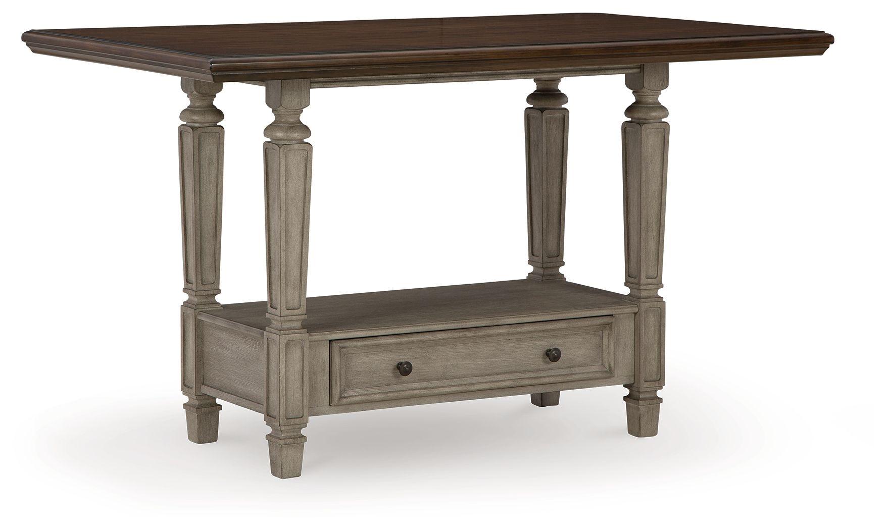 Signature Design by Ashley® - Lodenbay - Antique Gray - Rectangular Dining Room Counter Table - 5th Avenue Furniture
