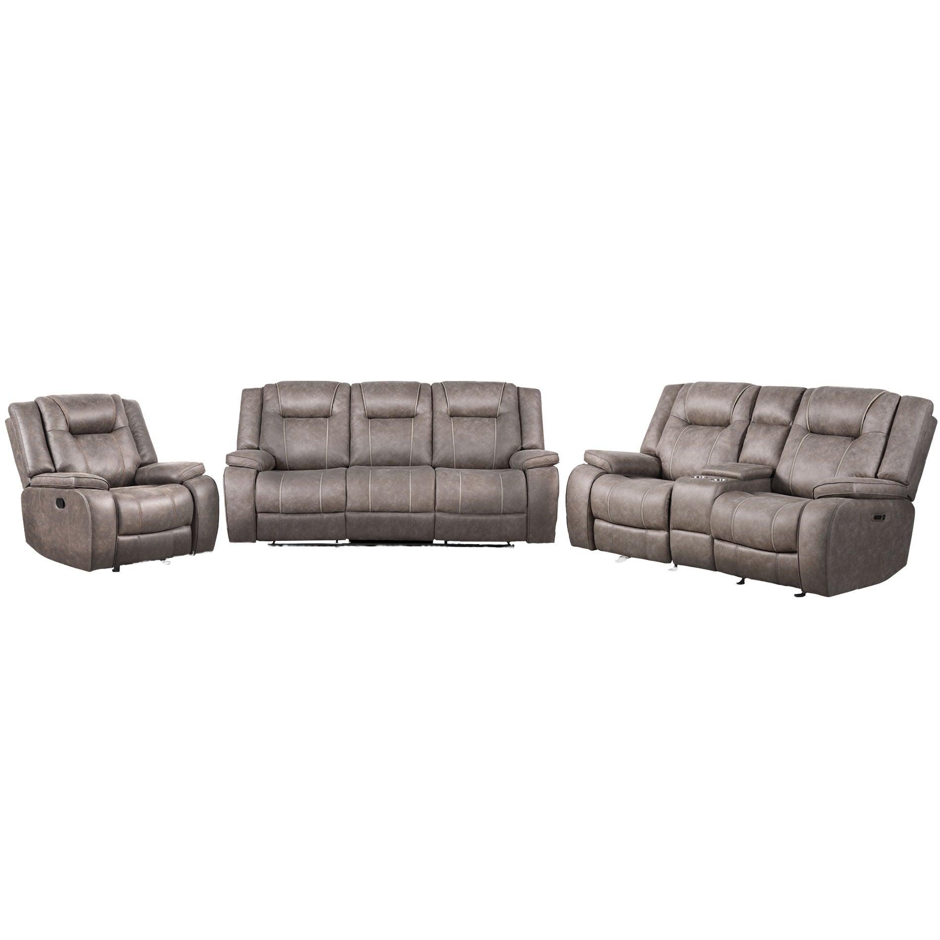 Parker Living - Blake - Manual Reclining Sofa Loveseat And Recliner - Desert Taupe - 5th Avenue Furniture