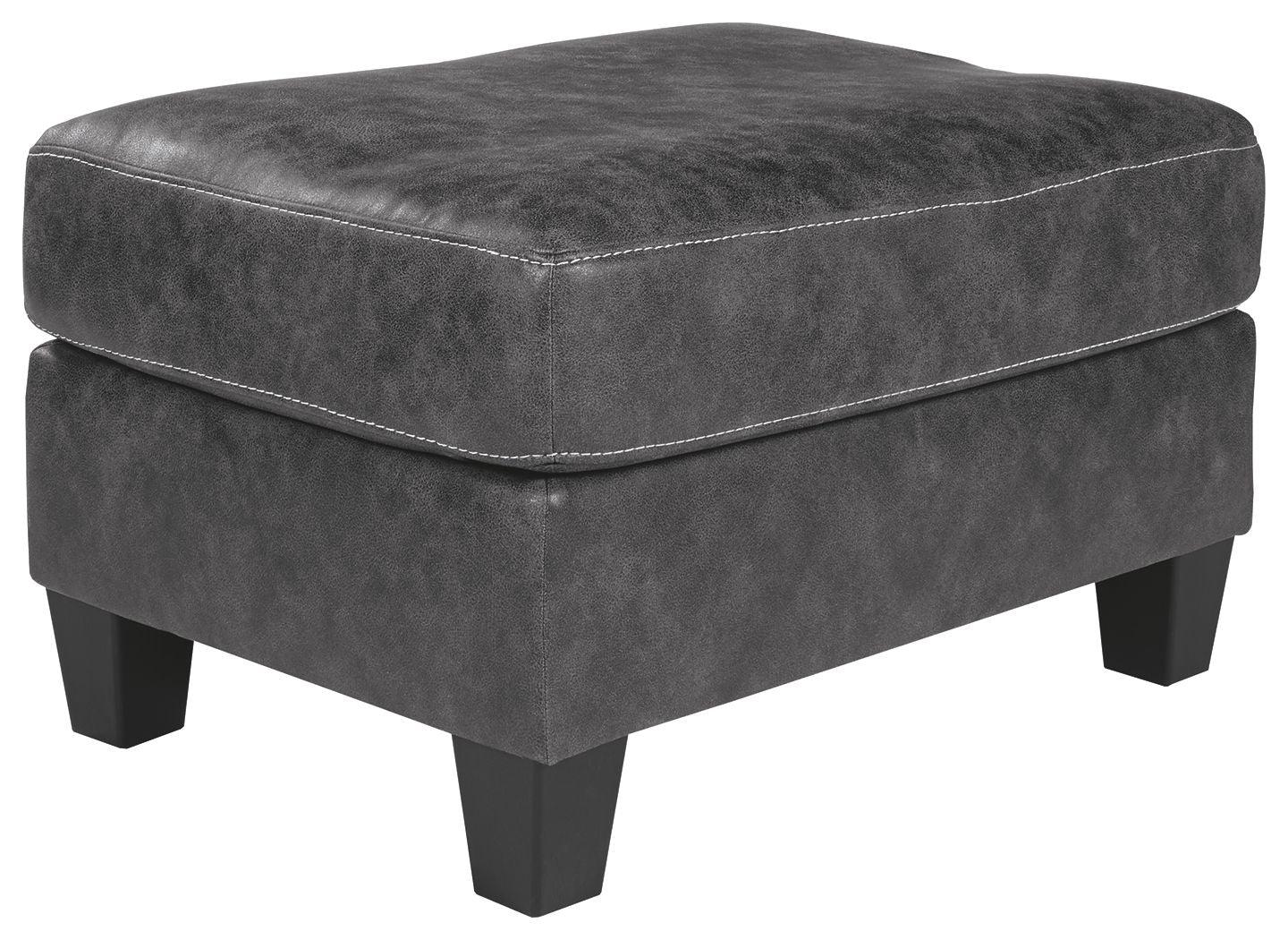 Ashley Furniture - Venaldi - Gunmetal - Ottoman - 5th Avenue Furniture