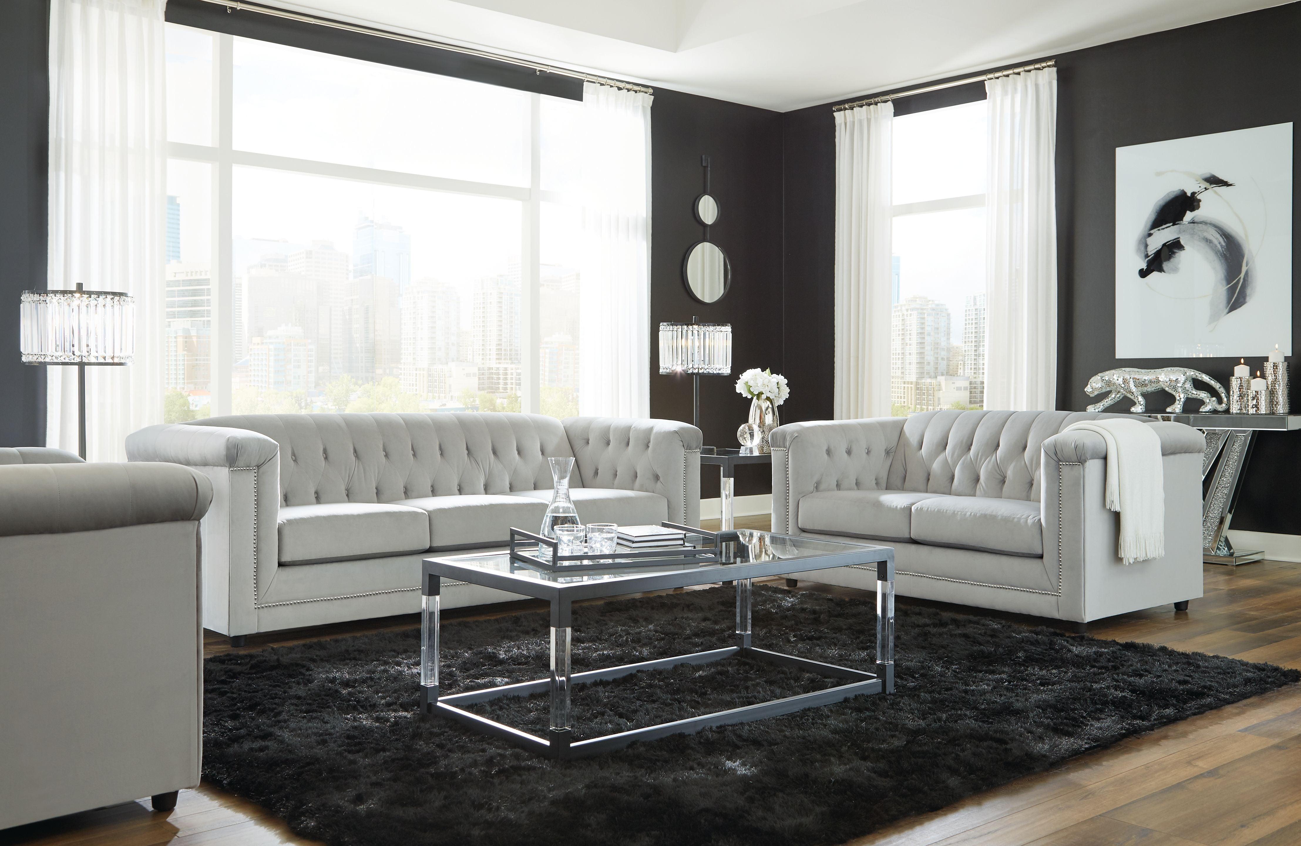 Signature Design by Ashley® - Josanna - Sofa, Loveseat, Chair - 5th Avenue Furniture