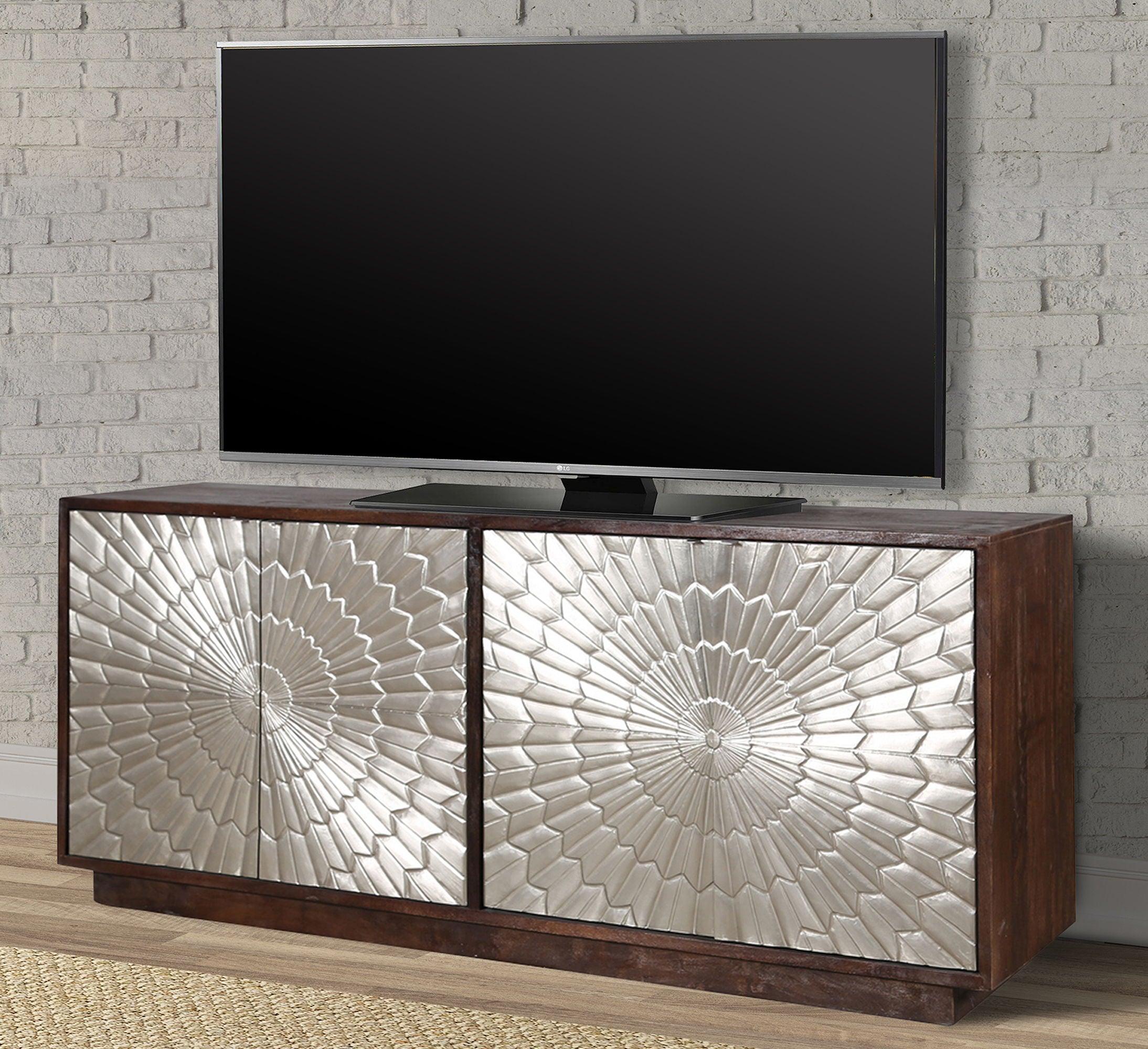 Parker Living - Crossings Palace - TV Console - Sliver Clad - 5th Avenue Furniture