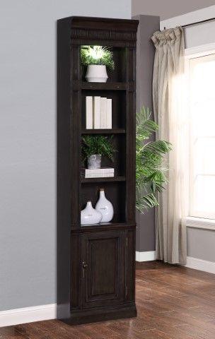 Parker House - Washington Heights - Open Top Bookcase - Washed Charcoal - 5th Avenue Furniture
