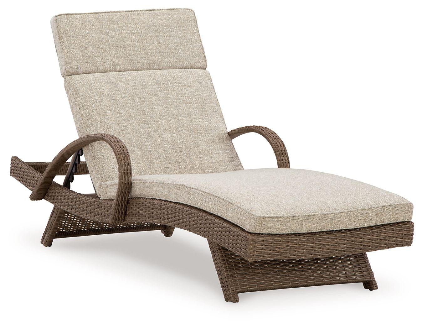 Signature Design by Ashley® - Beachcroft - Beige - Chaise Lounge With Cushion - 5th Avenue Furniture
