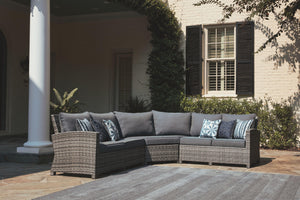 Signature Design by Ashley® - Salem Beach - Gray - 3 Pc. - Sectional Lounge - 5th Avenue Furniture