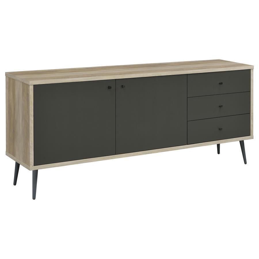 Coaster Fine Furniture - Maeve - 2-Door Engineered Wood Accent Cabinet - Gray And Antique Pine - 5th Avenue Furniture