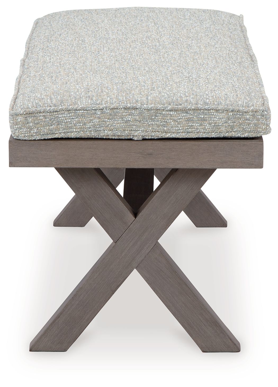 Hillside Barn - Gray / Brown - Bench With Cushion - 5th Avenue Furniture
