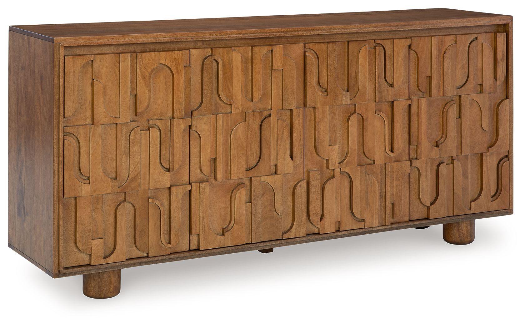 Signature Design by Ashley® - Gadburg - Medium Brown - Accent Cabinet - 5th Avenue Furniture