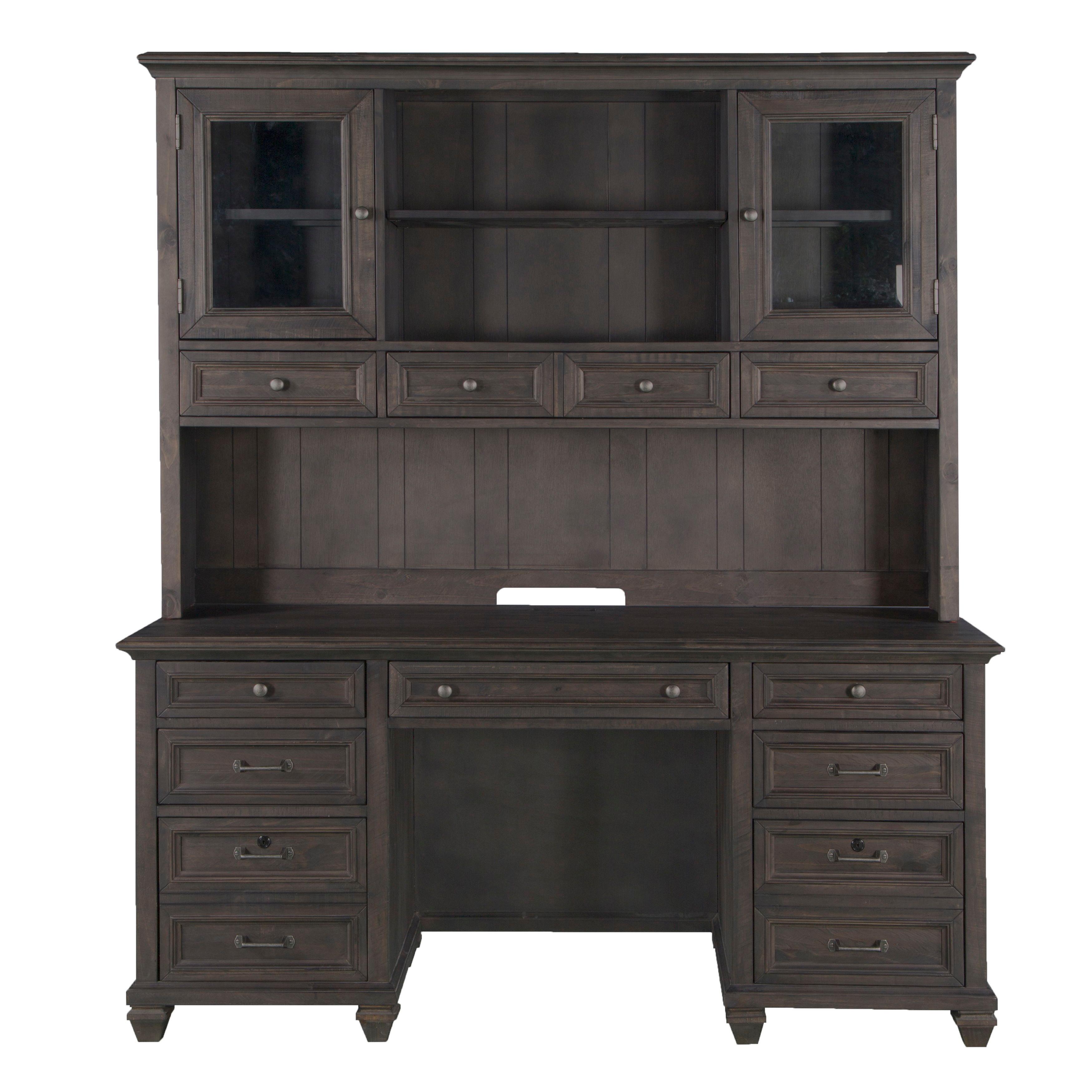 Magnussen Furniture - Sutton Place - Hutch - Weathered Charcoal - 5th Avenue Furniture